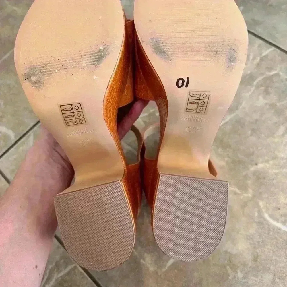 Urban Outfitters Croc Platform Heels Size 10 - Picture 6 of 6